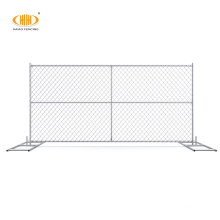 Hot sale 6.5' welded chain link temporary fence portable metal fence panels for concert